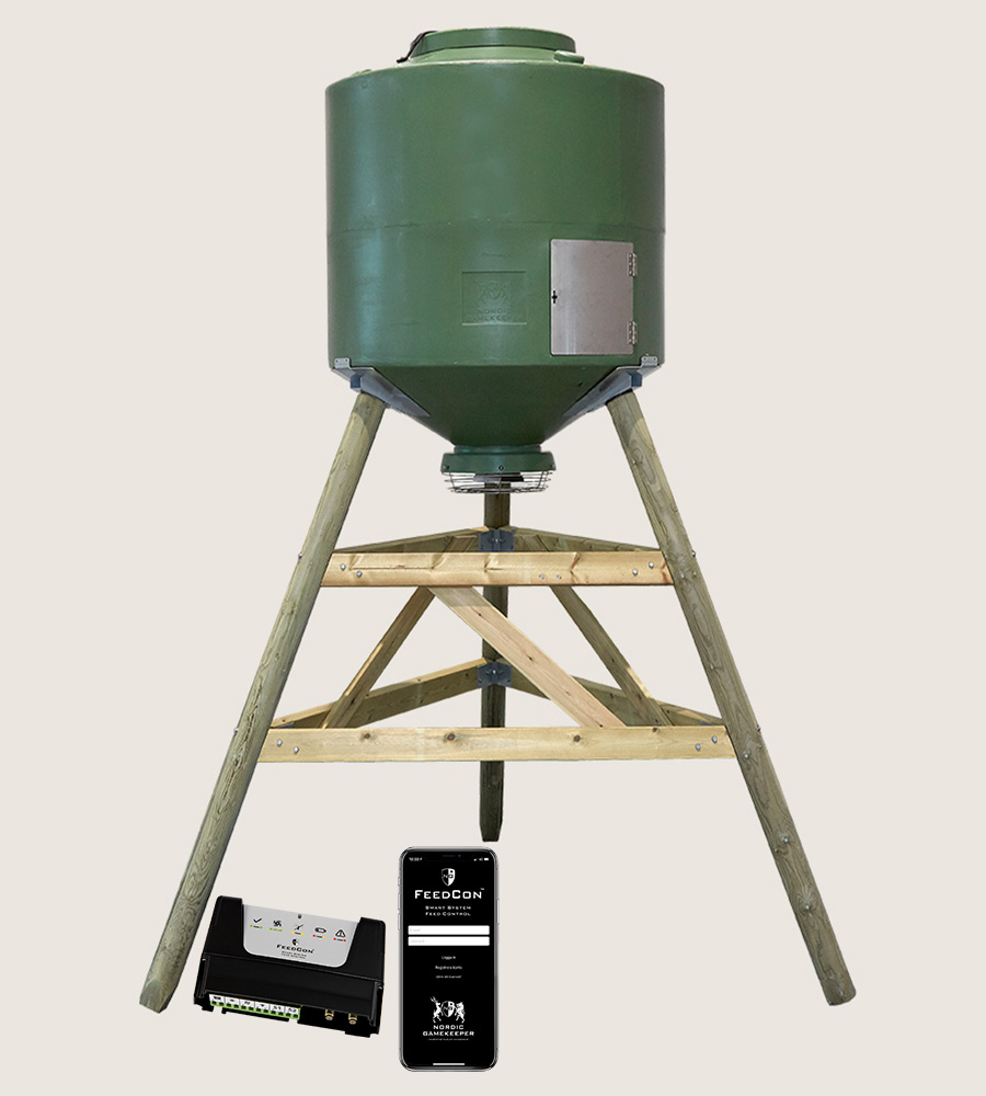 Kompletter Futterautomat 1000 Liter - Nordic Gamekeeper
